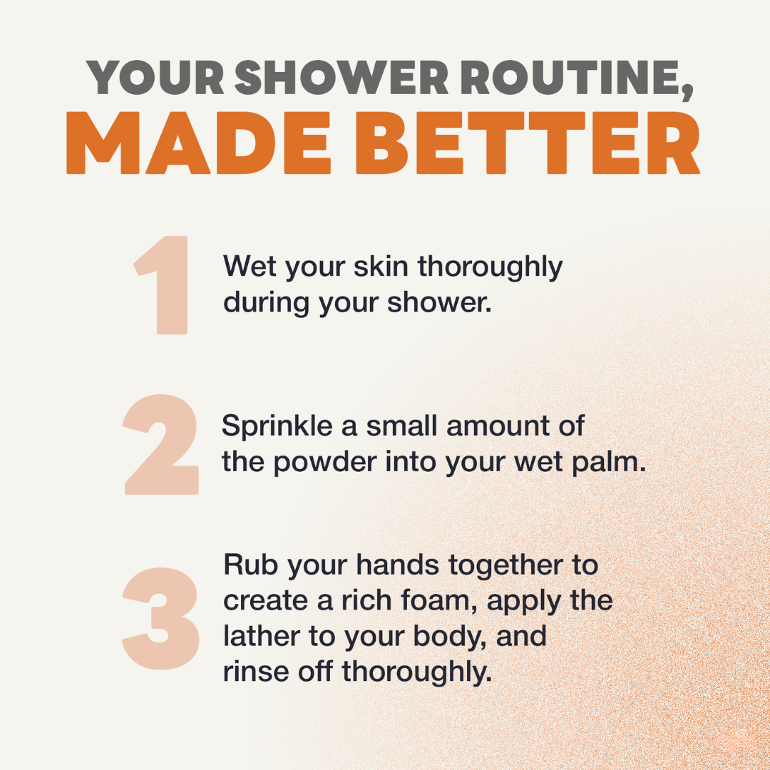 Body Wash Powder to Foam