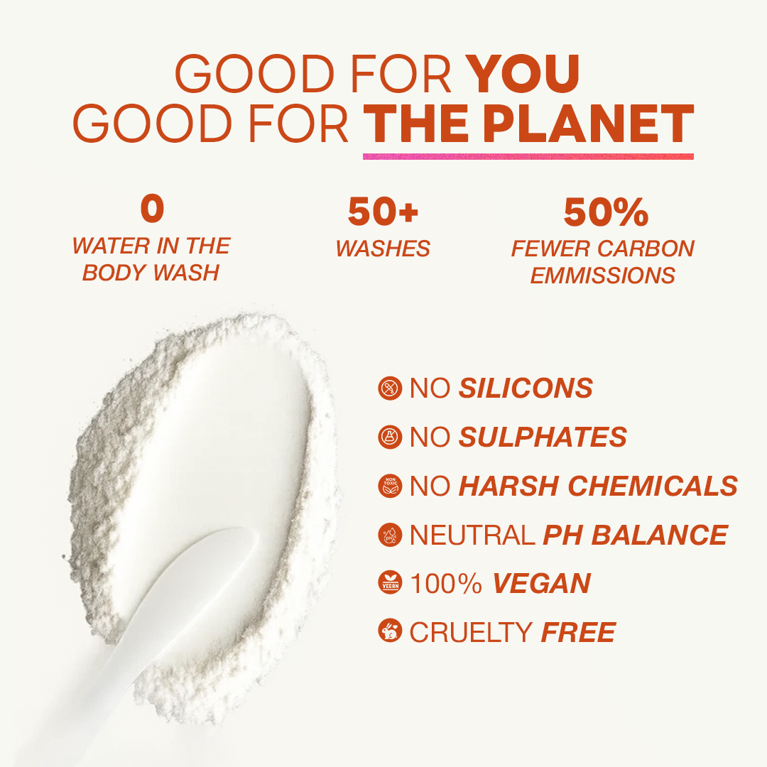 Body Wash Powder to Foam