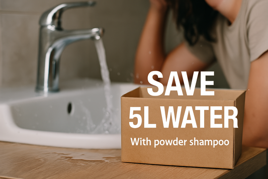 How Switching to Powder Shampoo Can Save 5L of Water Per Bottle